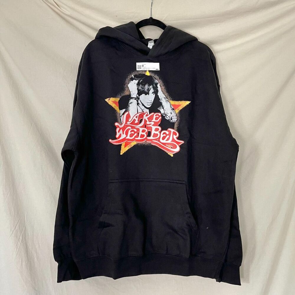 New Jake Webber Star Merch Graphic Sweatshirt Hoodie Size M
